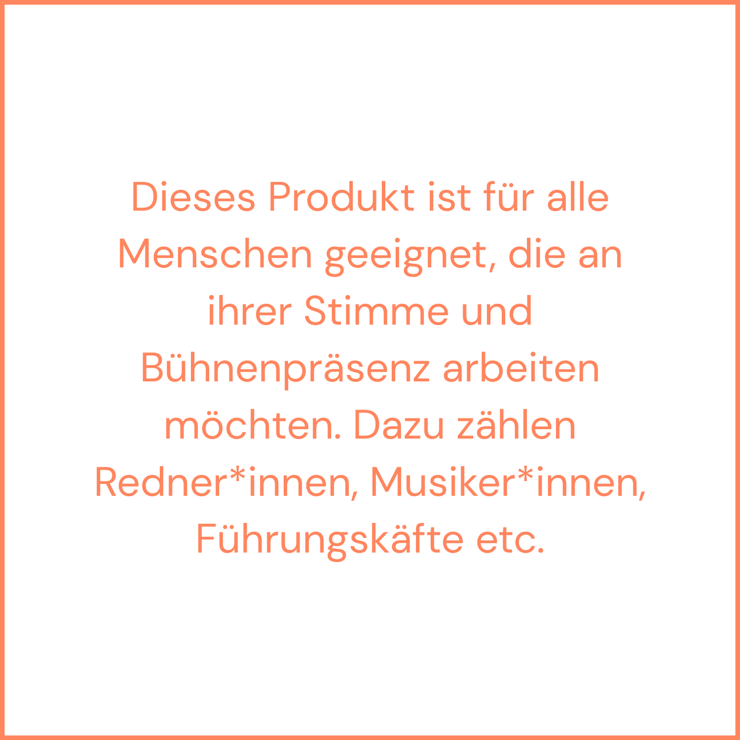 Coaching für Deine Stimme & Bühnenpräsenz